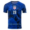 Camiseta de fútbol Estados Unidos DUNN 19 Segunda Equipación Mundial 2022 - Hombre